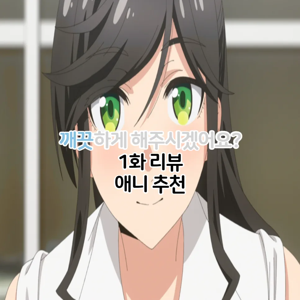 깨끗하게 해주시겠어요 1화: 2026년 신작 애니 리뷰 및 OTT 정보 — 일상·에세이 — youkakoo