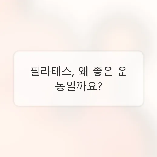 필라테스 시작 가이드 2026: 비용, 효과, 주의사항 완벽 정리 2