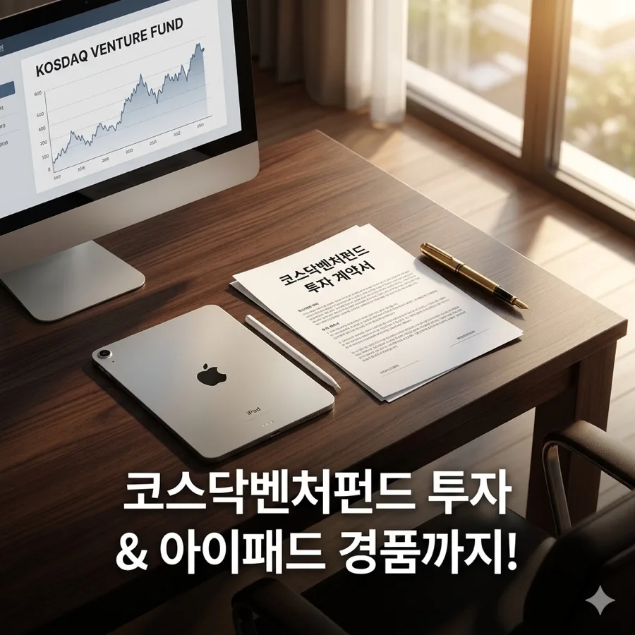 코스닥벤처펀드 투자 2026: 아이패드 경품과 소득공제 꿀팁 총정리