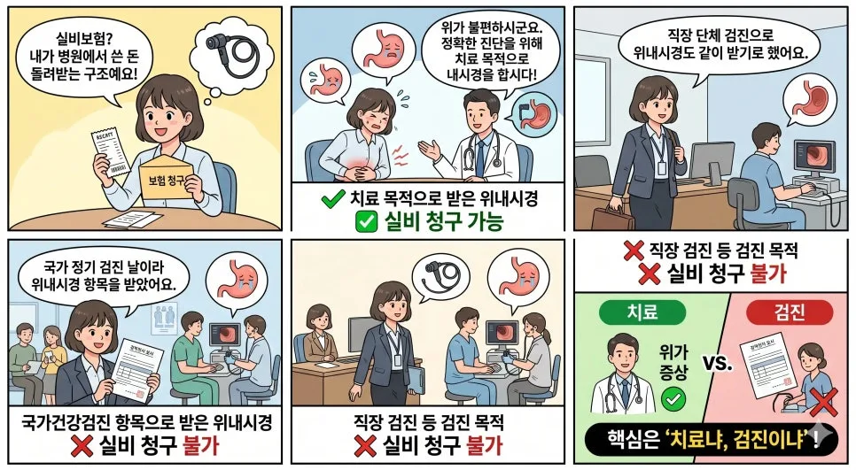 위내시경 실비 보험 2026년, 얼마나 돌려받을까? (조건 총정리) 2