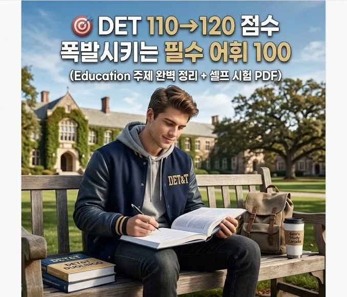 2026년 듀오링고 영어 시험(DET) 110점→120점 올리는 필수 어휘 100선 — 교육·학문 — sam_in_cananda