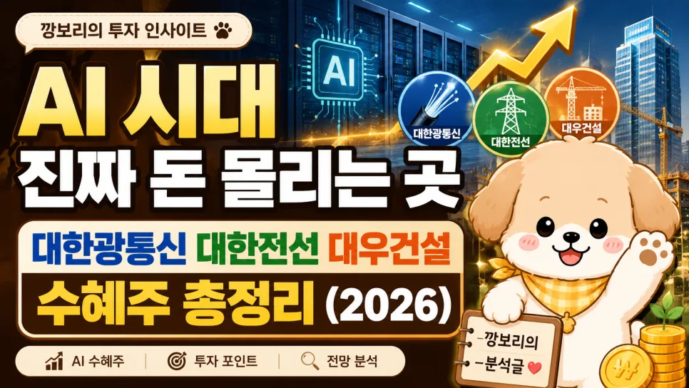 AI 시대 돈 흐름, 광통신·전력·건설주 2026년 전망