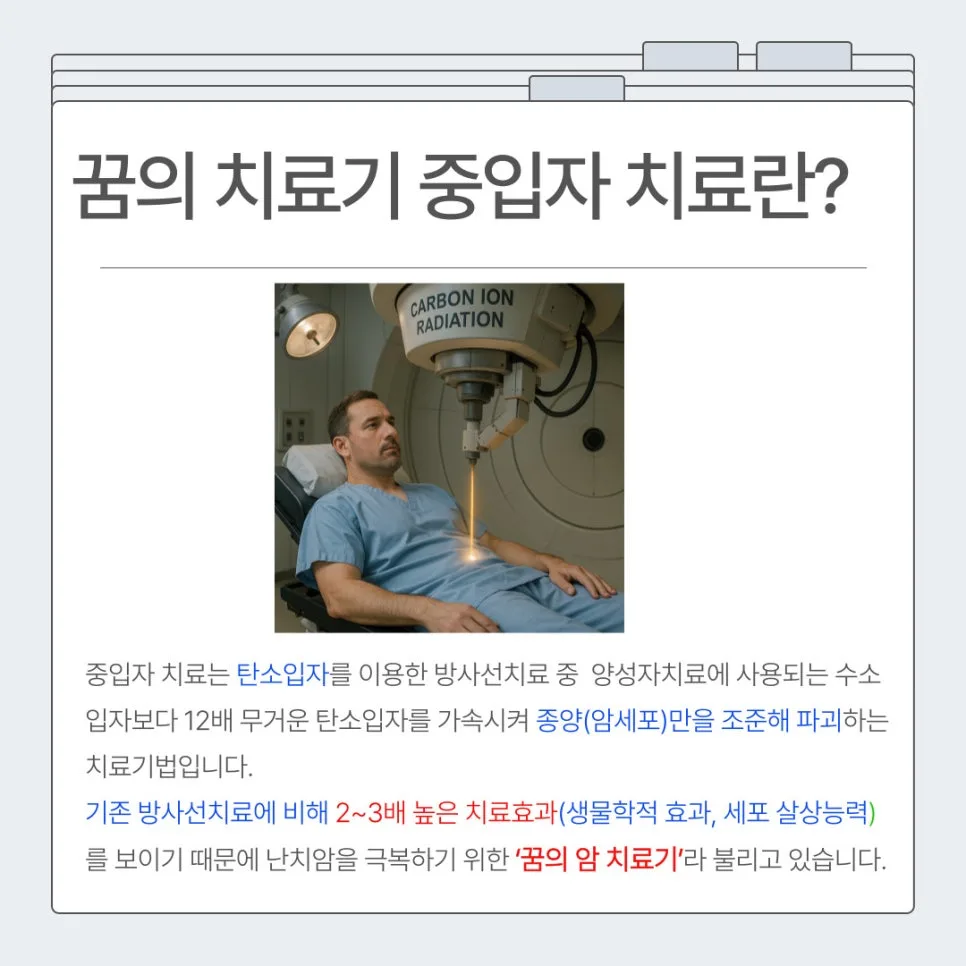 암 치료비 보험 2026: 항암·중입자 치료 보장 핵심 정리 3