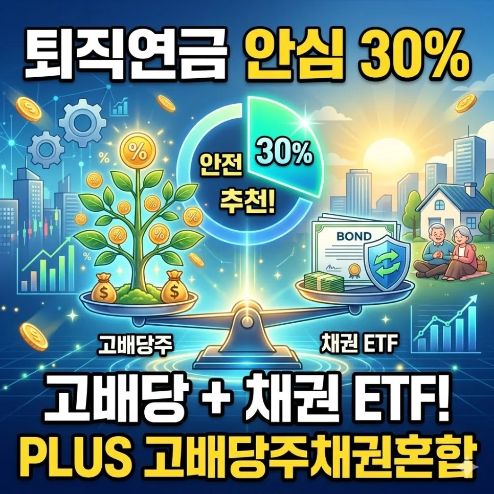 퇴직연금 안전자산 30% 채우는 고배당 ETF 전략 2026