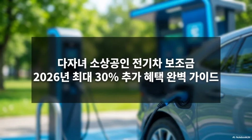 다자녀·소상공인 전기차 보조금 2026년 최대 30% 추가 혜택 총정리