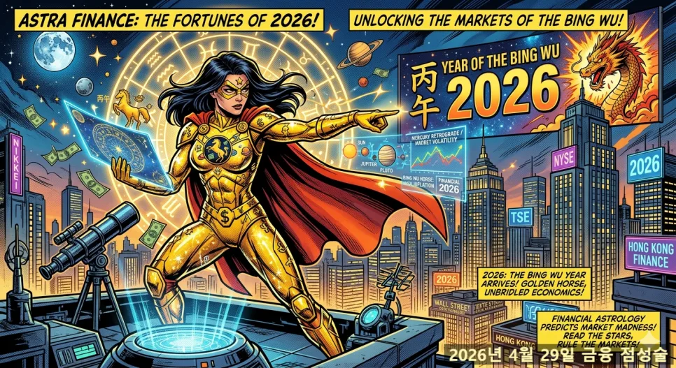 2026년 4월 금융시장, 점성술로 본 투자 기회와 위험 2026