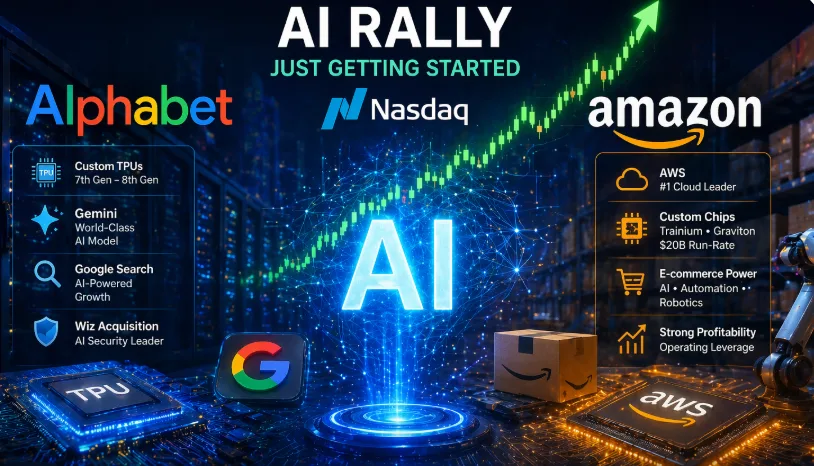 나스닥 AI 랠리 시작? 구글·아마존 성장주 2가지 분석 2026 2