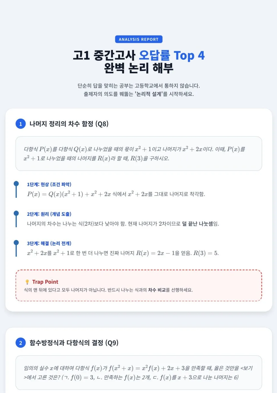 고1 수학 1등급 비결: 복습테스트 활용법 2026 2