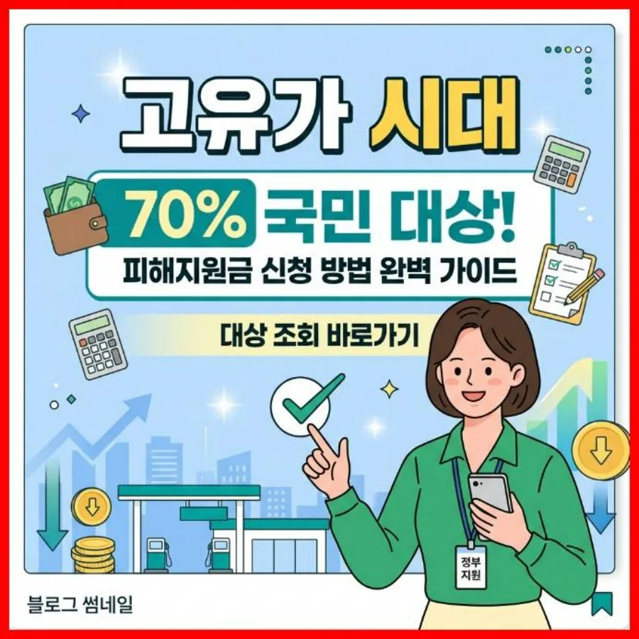 고유가 지원금 2026: 70% 국민 대상 신청 방법 및 대상자 조회 완벽 가이드 — 비즈니스·경제 — sshzz0518