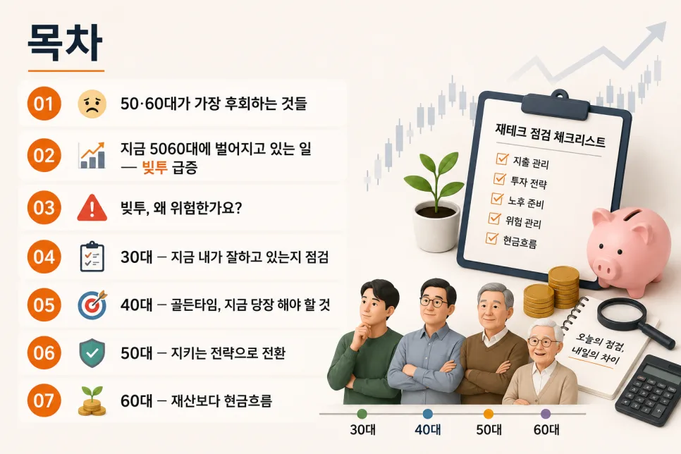 5060 재테크 후회 줄이는 법: 30대 필수 점검 리스트 2026 2