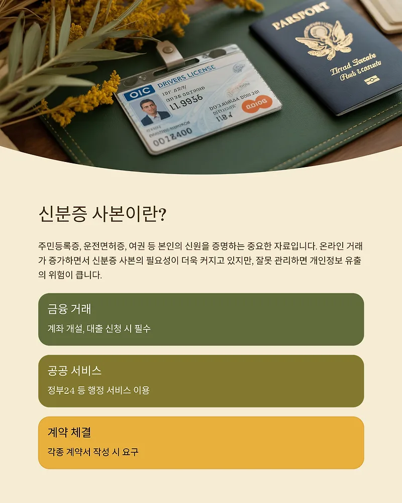 신분증 사본 안전하게 주고받고 관리하는 방법 2026 — 사회·시사 — by gghyui0001-1