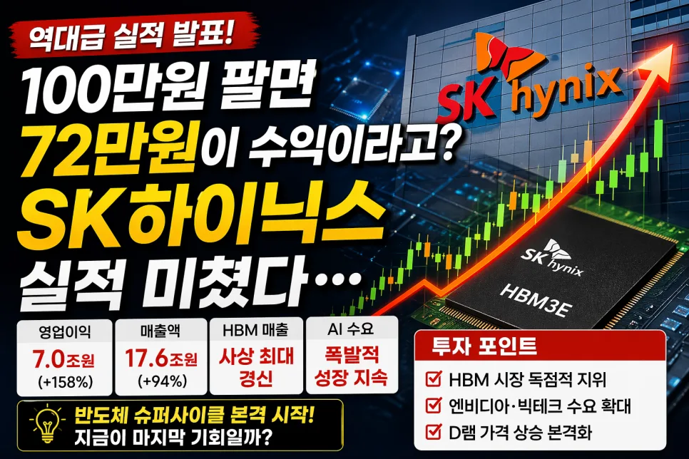 SK하이닉스 실적 급등 2026: HBM 독주와 AI 시대 전망