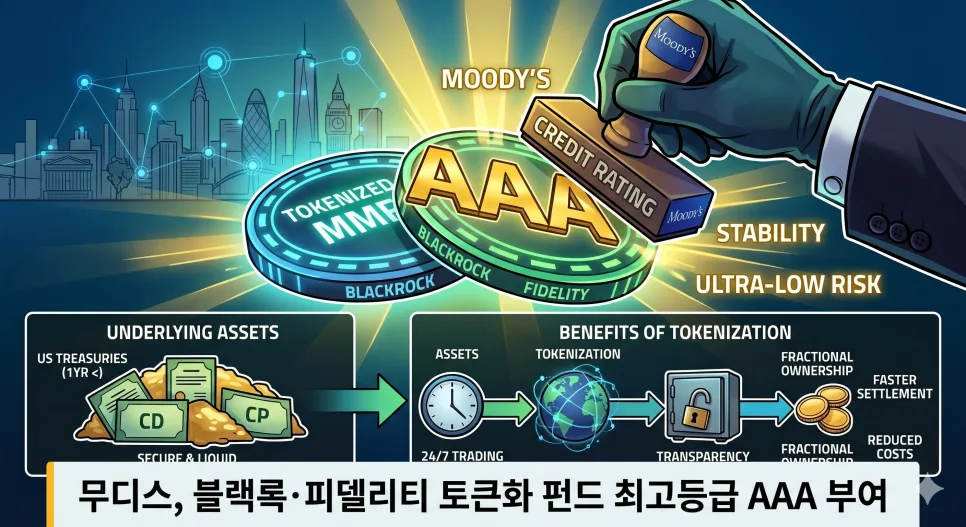 토큰화 펀드 AAA 등급 획득 2026: 블랙록·피델리티 혁신 분석