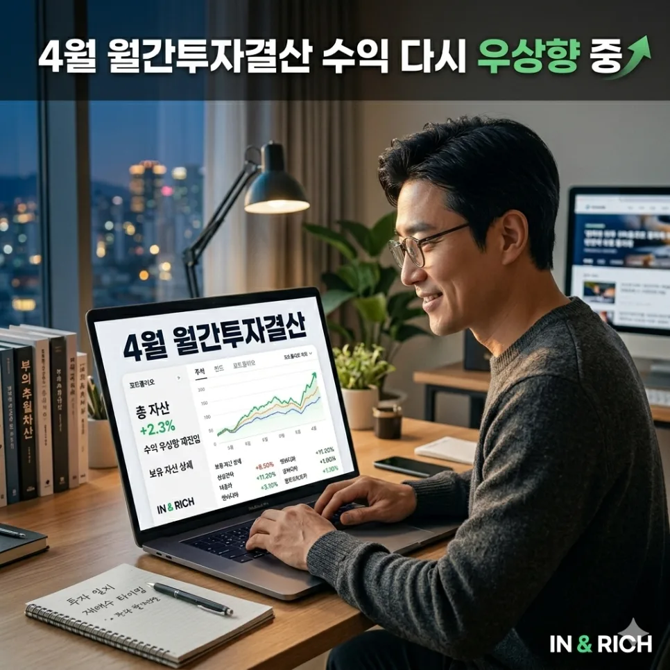 4월 투자 수익률 2.3% 기록, 코스피 대비 부진 원인 분석 2026