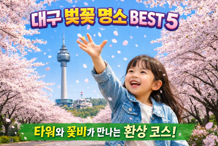 대구 벚꽃 명소 BEST 5: 아이와 함께 떠나는 봄나들이 2026 — 한국여행 — i0865