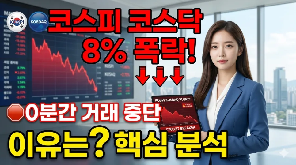 2026년 코스피 코스닥 8% 폭락 원인과 대처법 총정리