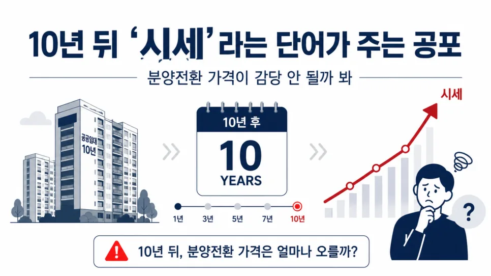 10년 공공임대 대신 주담대 선택 이유 2026: 시세 공포와 자산 관리 2