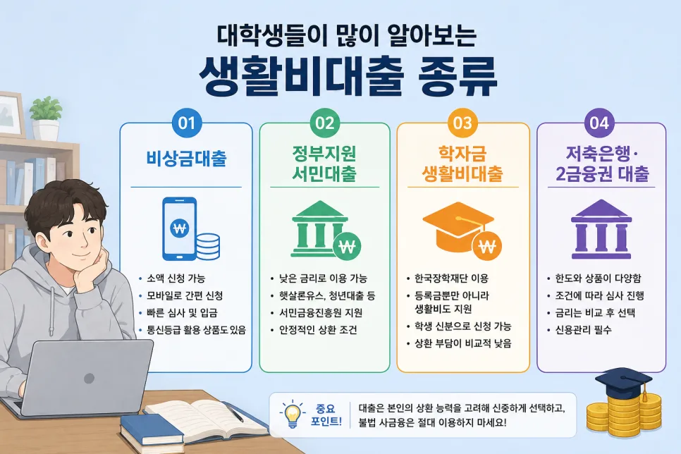 대학생 생활비 부족? 2026년 비상금대출 포함 현실적 해결책 총정리 2