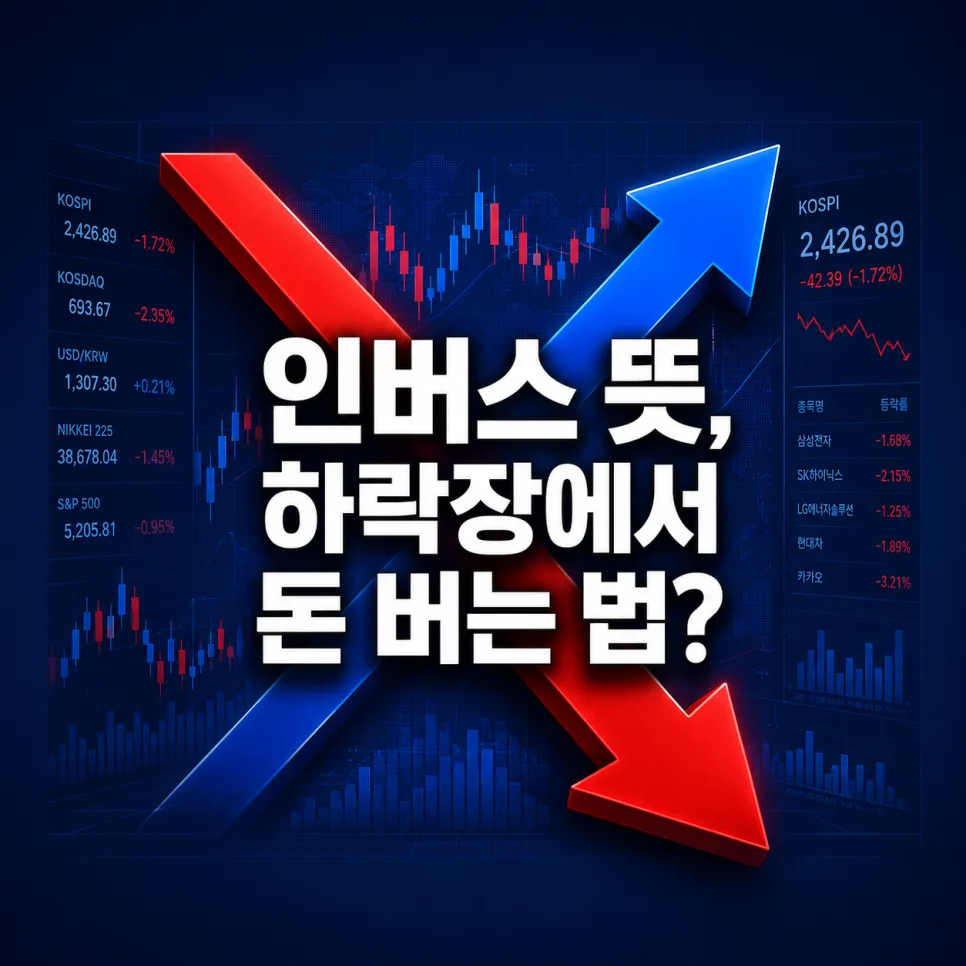 인버스 뜻 완벽 정리: 2026년 하락장 대비 투자 전략