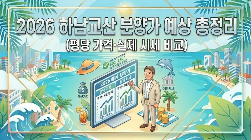 2026 하남교산 분양가, 시세 대비 얼마나 저렴할까? (예상 총정리)