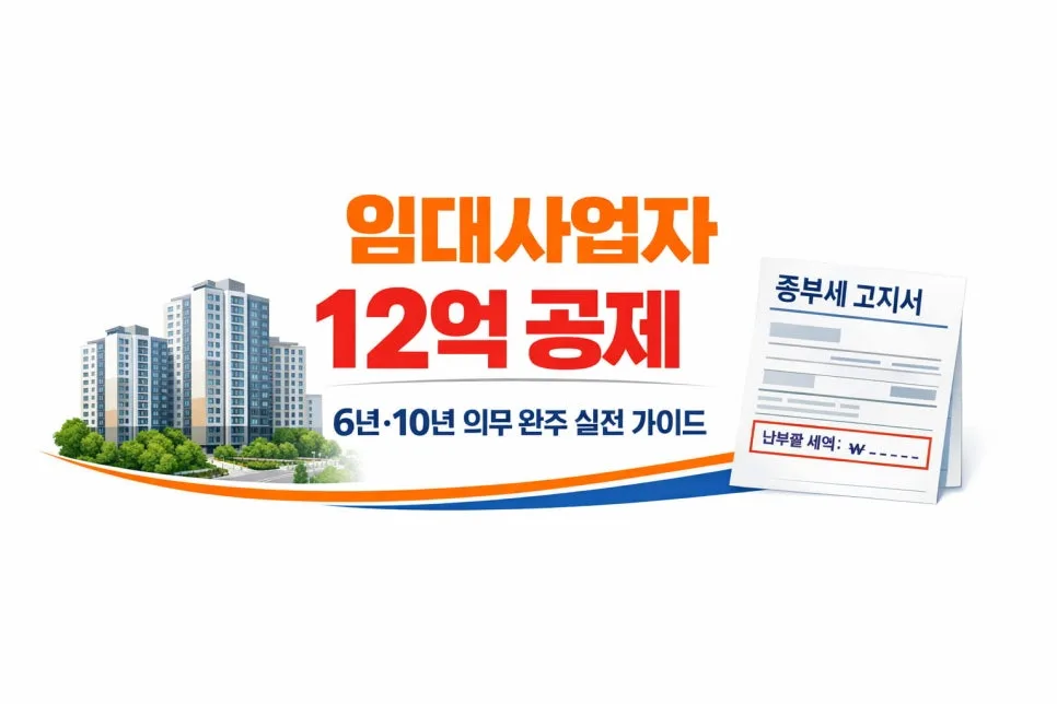 종부세 공제·세율 2026년 총정리: 1주택자 절세 전략