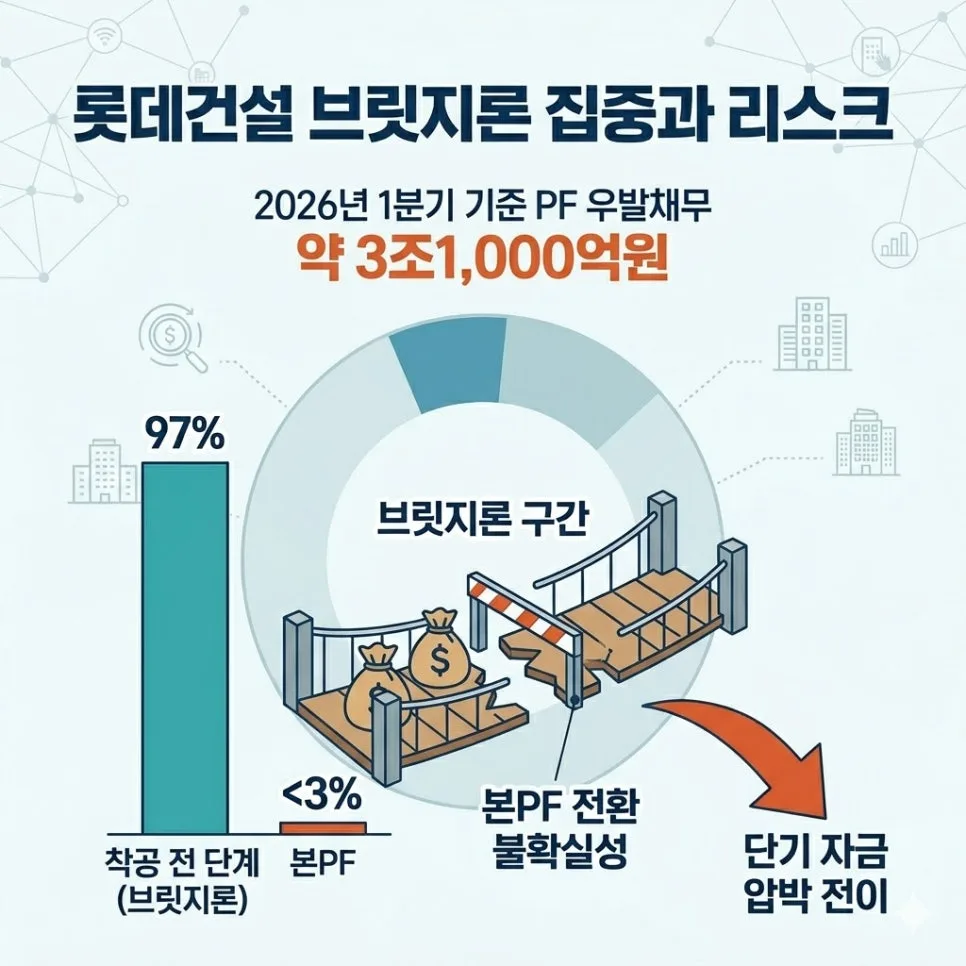 롯데 PF 위기 2026: 건설사 부도 가능성 및 투자 지표 점검 2