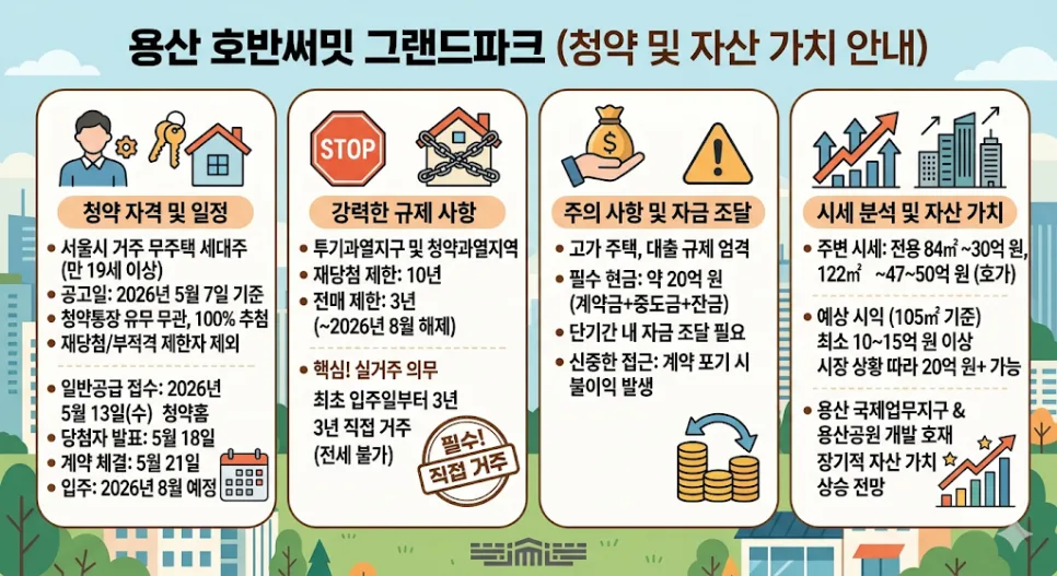 용산 호반써밋 46평 무순위 청약, 20억 시세차익 가능한 이유 2026 2