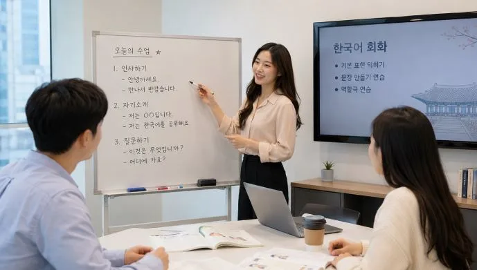 2026년 기업 맞춤 한국어 출강 수업: 회화부터 TOPIK까지 — 어학·외국어 — caihonggangnambranch 1