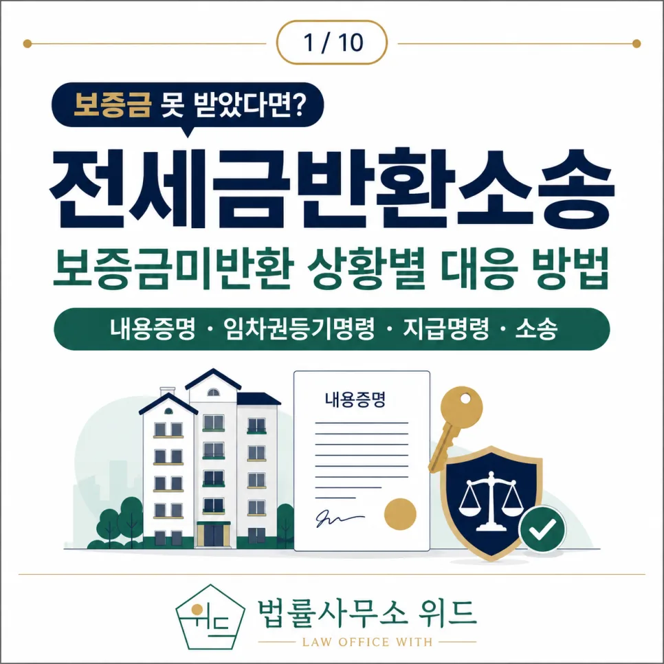전세금반환소송, 2026년 보증금 못 받는 상황별 해결책 총정리 — 비즈니스·경제 — wakowaku
