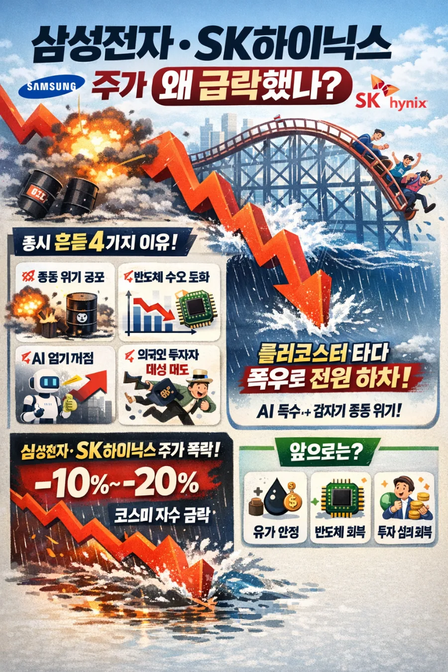 삼성전자·SK하이닉스 주가 급락 원인 2026: 지정학·수요 둔화 분석 2