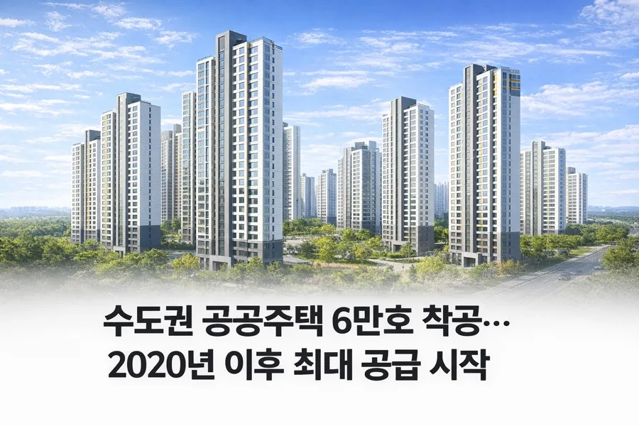 수도권 공공주택 6만호 착공 2026: 공급 확대 전략 분석