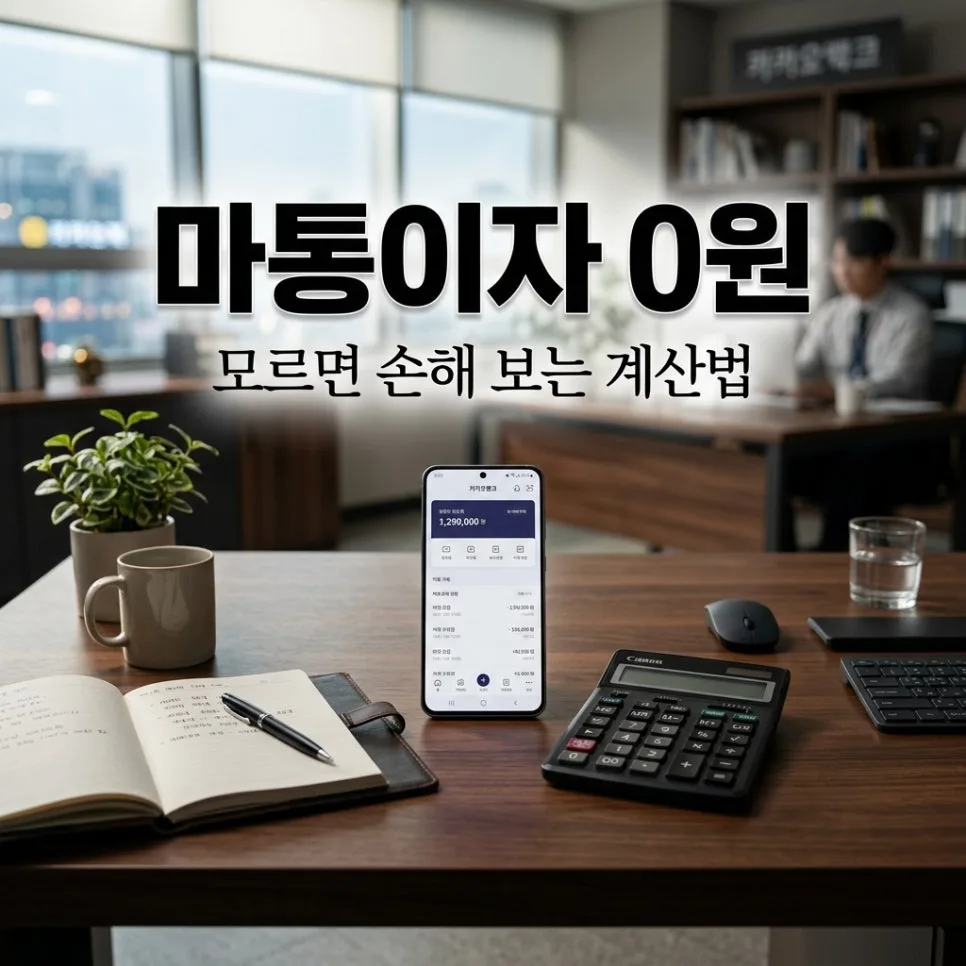 마이너스통장 이자, 복리 함정 피하는 계산법 2026