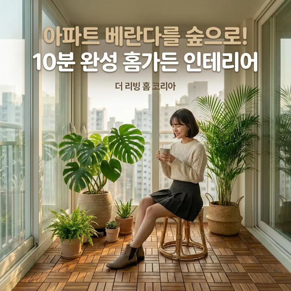 24평 아파트 베란다 숲 만들기: 홈가든 인테리어 꿀팁 2026
