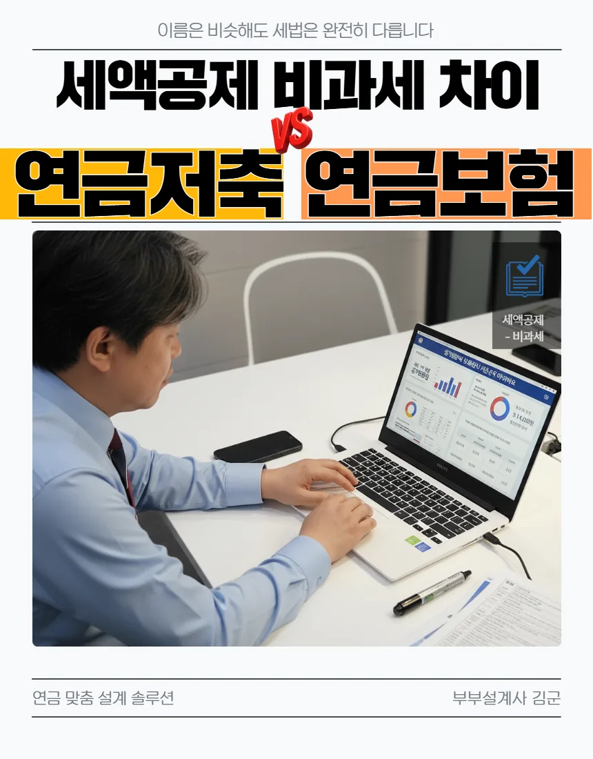 연금저축 vs 연금보험: 세액공제/비과세 2026년 완벽 비교