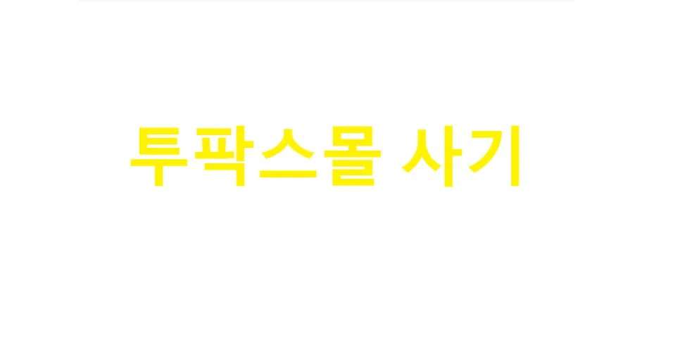 투팍스몰 사기 수법과 환불 절차 2026년 총정리 2