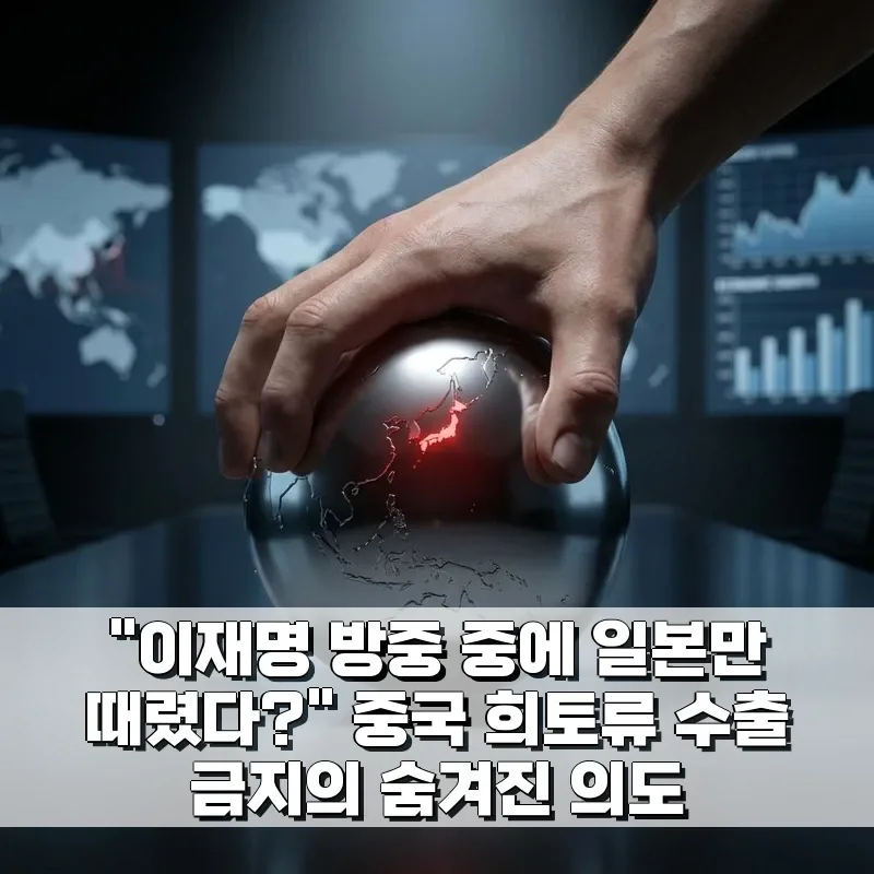 중국 희토류 수출 금지, 일본 겨냥한 진짜 속내는? 2026 — 사회·시사 — by 루피포차코