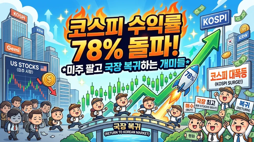 코스피 78% 수익률, 국장 복귀가 답? 2026년 투자 전략 — 비즈니스·경제 — suninjang_85