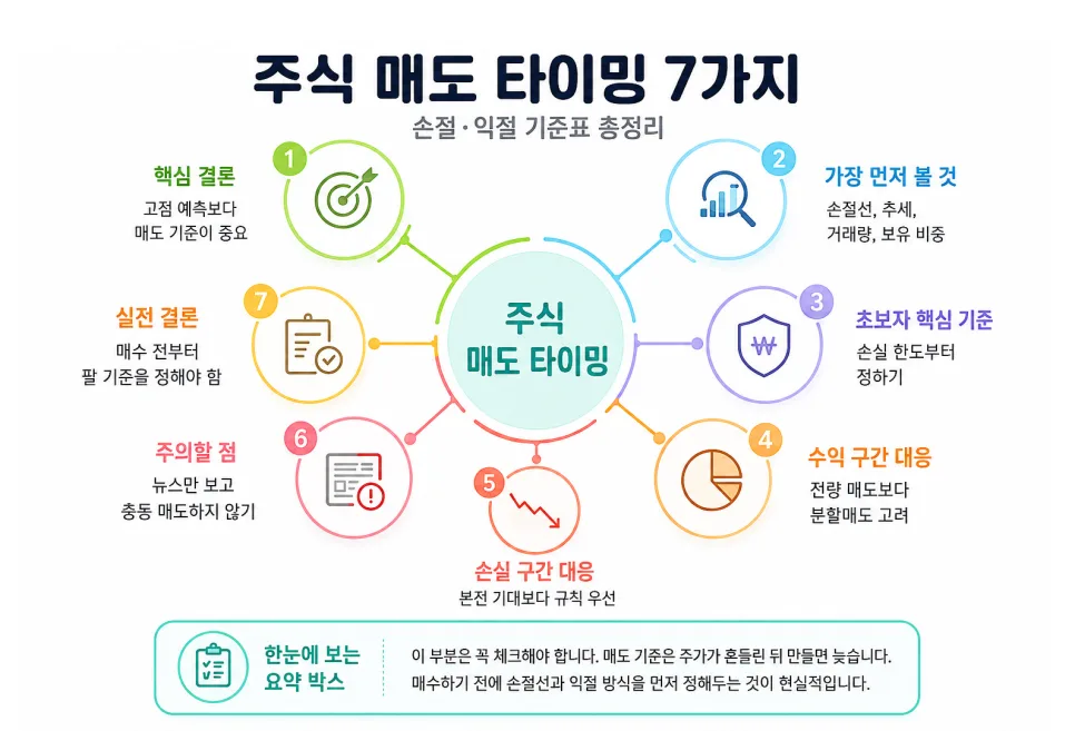 주식 매도 타이밍 2026: 손절·익절 기준 완벽 가이드