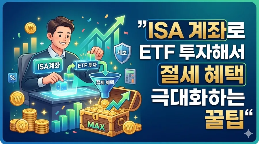 ISA 계좌 ETF 절세 2026: 비과세 한도와 손익 통산 꿀팁