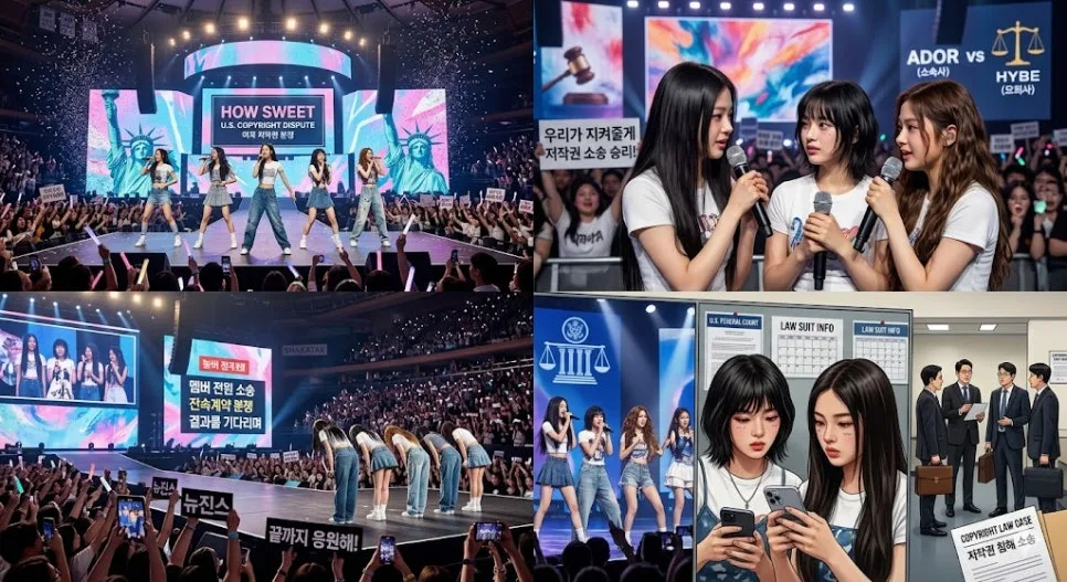 뉴진스 저작권 소송 2026: 오드리 아마코스 주장과 어도어 반박 — K-팝·음악 — goland0201