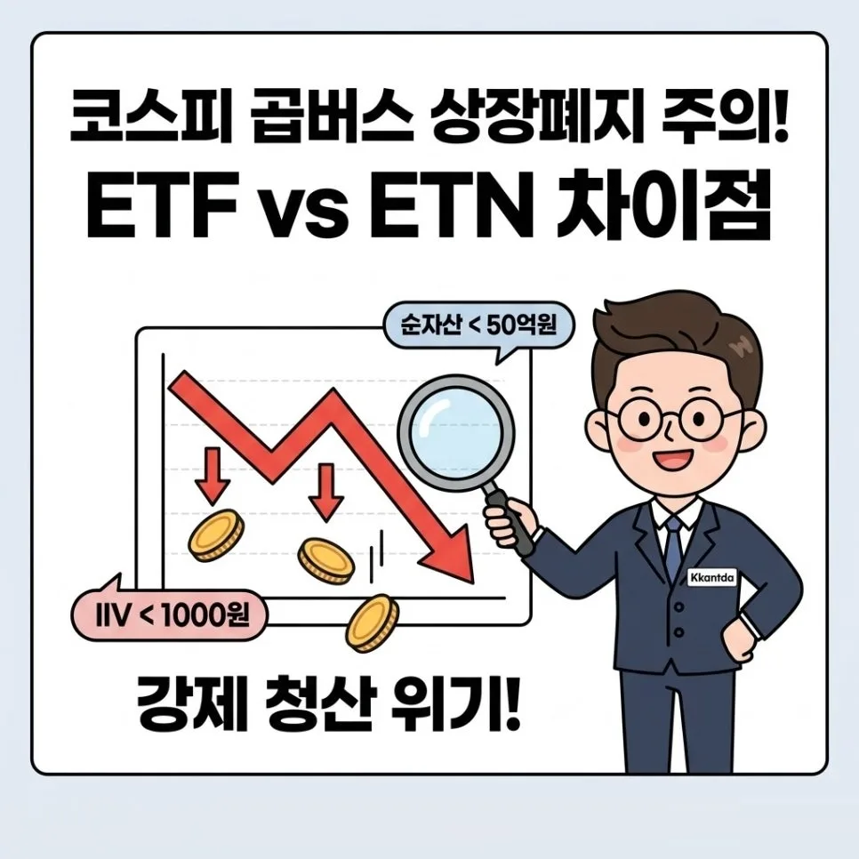 코스피 곱버스 상장폐지 ETN/ETF 차이점 2026년 완벽 정리 2