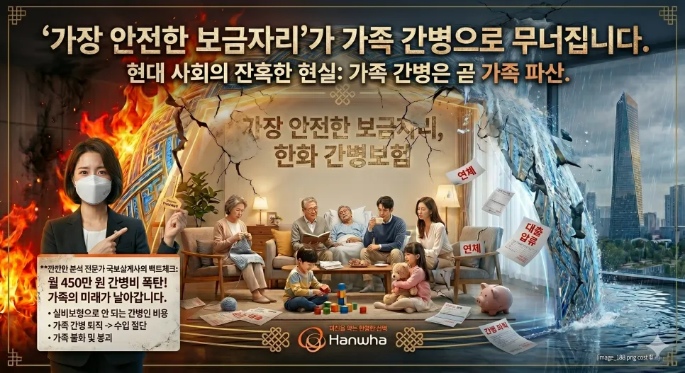 2026년 간병비 폭탄 막는 법: 한화 간병보험 필수 가입 이유