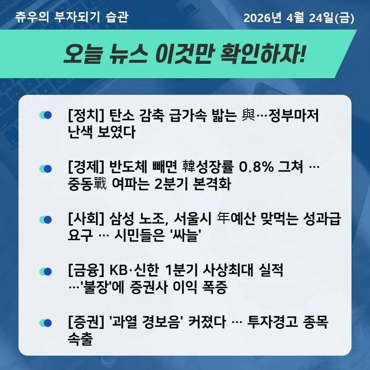 2026년 4월 경제 뉴스 핵심 총정리: SK하이닉스 실적과 성장률 분석 3