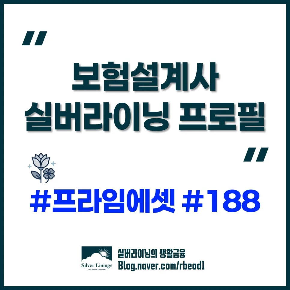 보험설계사 실버라이닝, 12년 경력의 프로필과 상담 노하우 2026 2