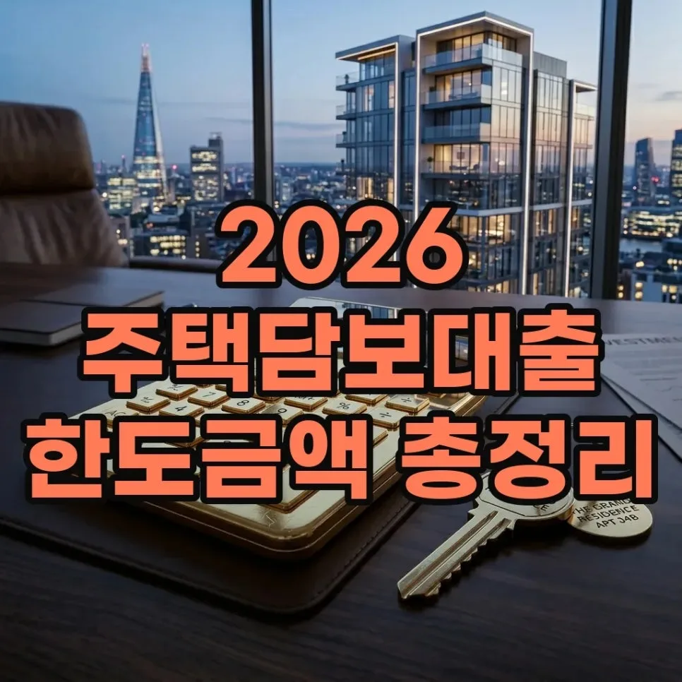 2026년 주택담보대출 한도, LTV DSR 계산법 총정리