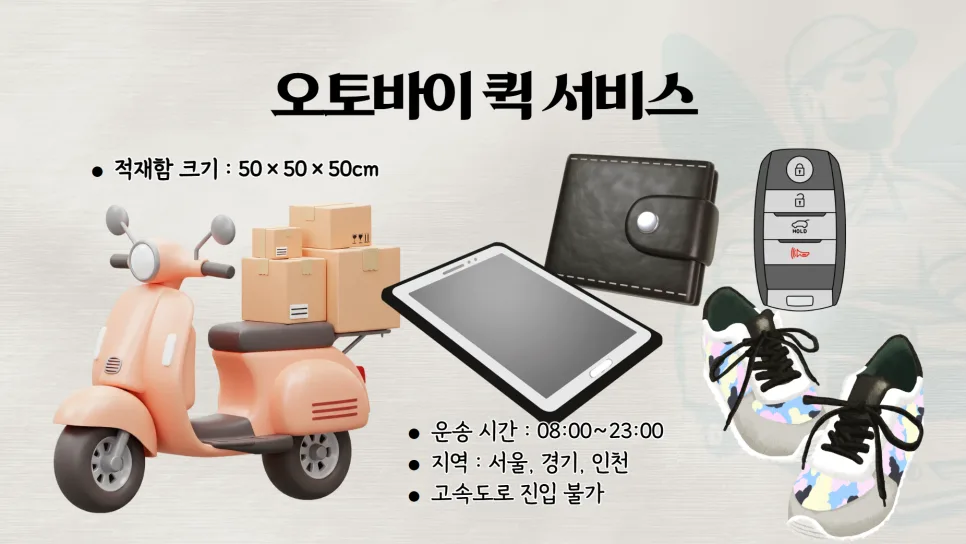 2026년 퀵서비스 비용 절약 꿀팁: 차량별 요금 비교 및 이용법 2