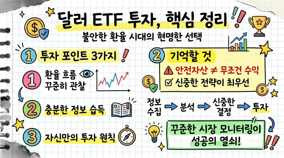 2026년 달러 ETF 투자, 환율 불안 속 현명한 전략은?