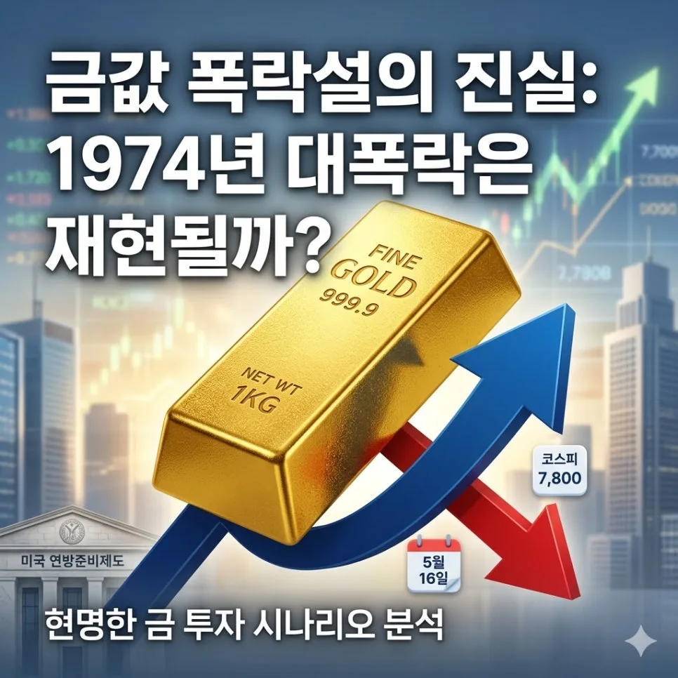 2026년 금값 폭락설 진실: 1974년과 다른 이유와 투자 전략