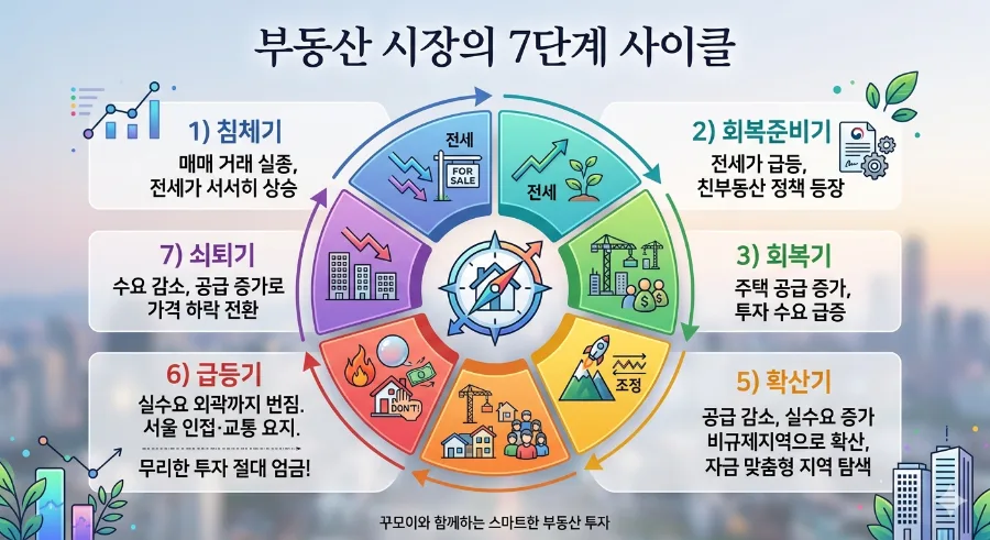 부동산 사이클 이해 2026: 상승/하락 신호와 투자 마인드 3