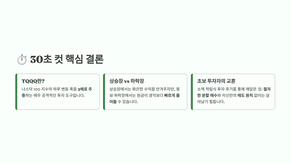 TQQQ 주가 전망 2026: 초보를 위한 3배 레버리지 투자 전략 2